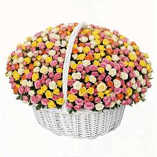 Премиум корзина Кустовых Роз в Лысково Премиум букет из: Розы в Лысково