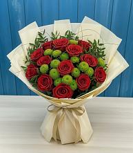 Букет цветов из:  Розы и Хризантемы в Лысково