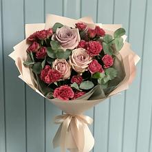 Букет цветов из:  Гвоздики и Розы #REPLACE_PRED# Лысково