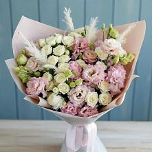 Букет цветов из:  Альстромерии и Розы в Лысково